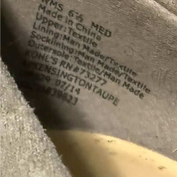 APT. 9 Kensington Taupe Wedge Pumps Women’s 6.5M – Faux Suede Platform Heel - Picture 8 of 8